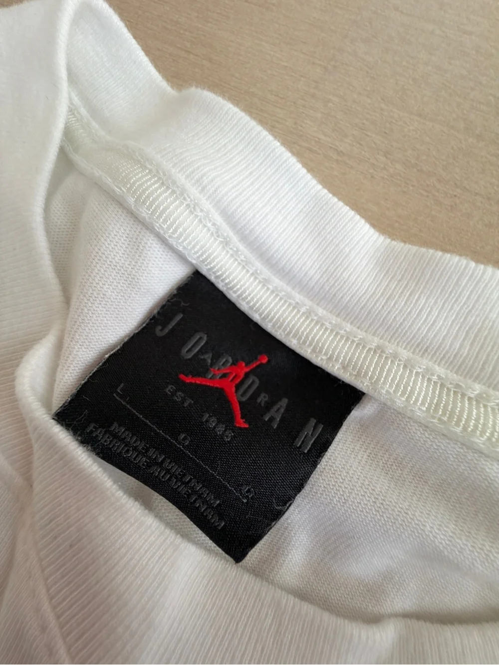 Jordan White Eastside Golf Tee with Center Golfer Graphic - Size XL